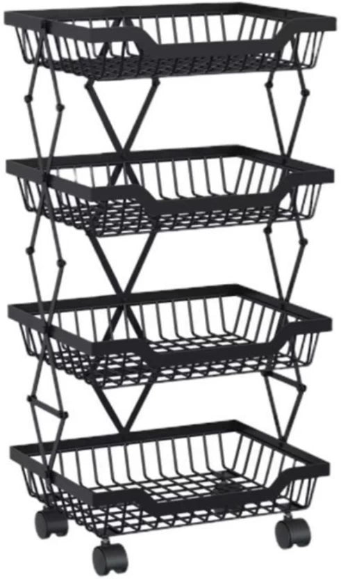 4 Tier Vegetable Basket Storage Rack