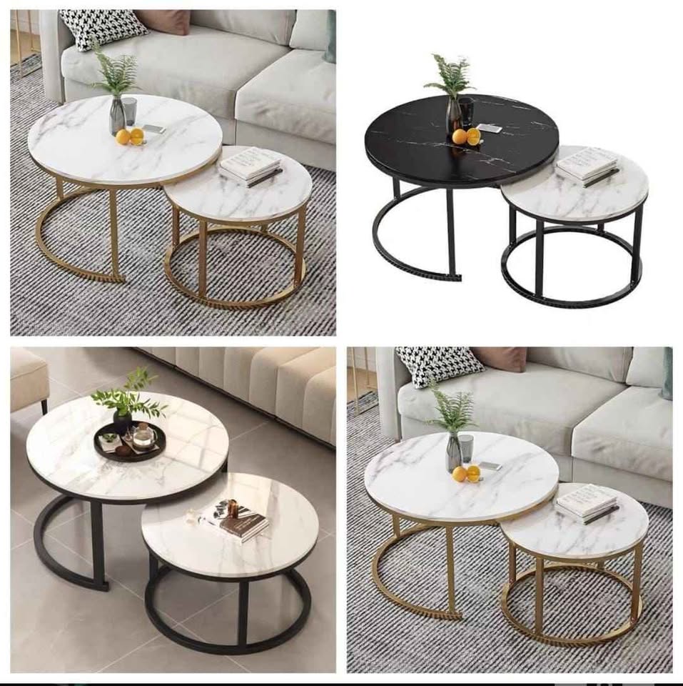 Aurora White & Gold Coffee Table