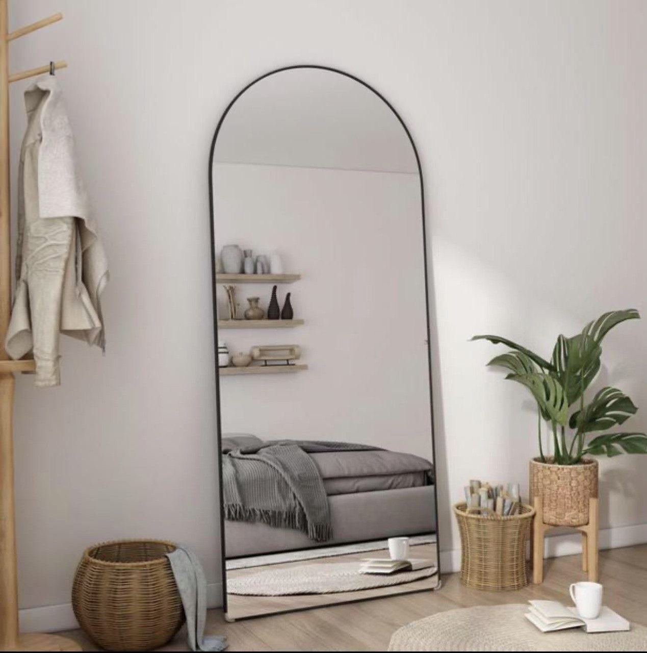 170x65cm Large Rectangular Round Metal