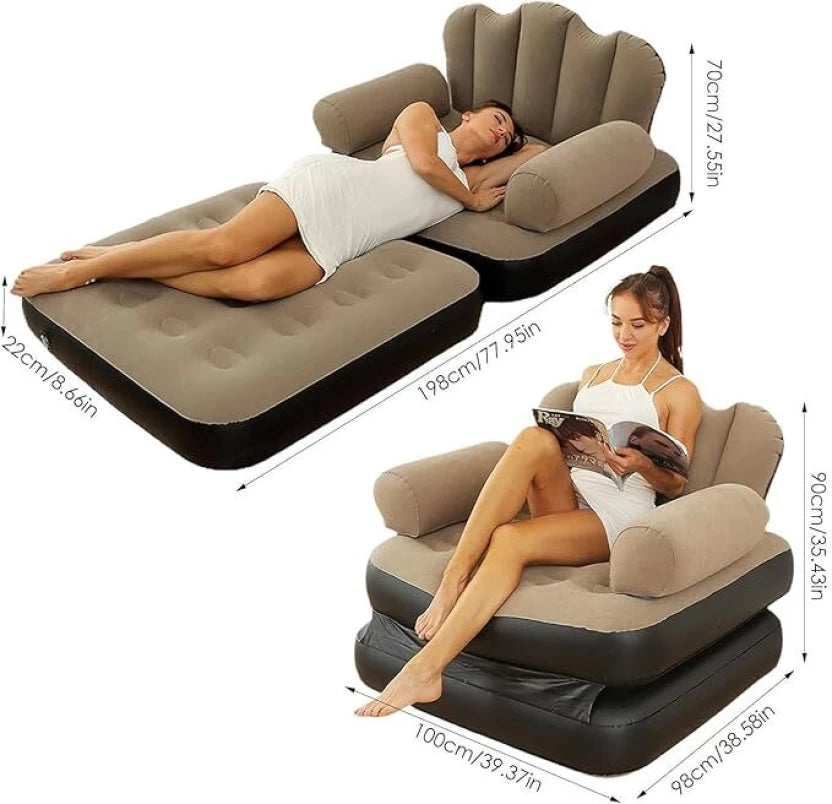 CozyFlair Flannel Armchair